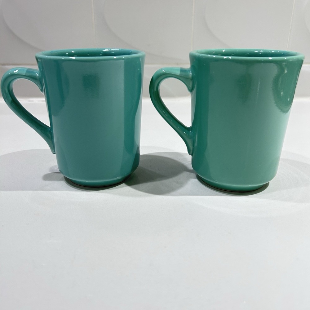 Homer Laughlin HLC Fiesta Seamist Green Denver Mug 8 oz. Retired *EACH*